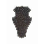 Eurohunt V-560800-M Дубовая доска для трофеев оленя 1 с металлическими зажимами 5 Единицы Dark 19x12 cm Hunt