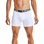 Under armour 1363617-100-3XL Боксёр Charged Cotton 6´´ 3 Единицы Белая White / White 3XL