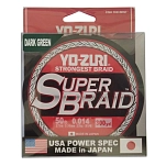 Yo-Zuri 756791511361 Плетёная леска Super 4X 275 m  Dark Green 0.360 mm