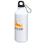 Kruskis MD4049S101K190 Flying Fish 800ml Алюминиевая бутылка Бесцветный White