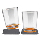 Купить Silwy S025-0508-2 250ml чашка 2 единицы  Clear / Orange 100 x 82 mm 7ft.ru в интернет магазине Семь Футов