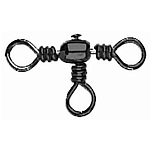 Mustad MA024-BN-8-10 MA024-BN Barrel Three Way Cross Вертлюги Черный Black Nickel 8 