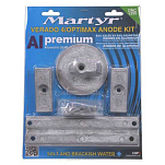 Martyr anodes ANOA4406 Mercury Verado L4 Optimax Набор алюминиевых анодов  Grey