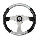 Рулевое колесо EVO MARINE 2 обод черносеребряный, спицы серебряные д. 355 мм Volanti Luisi VN850001-93