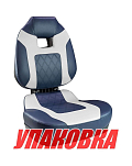 Кресло складное мягкое FISH PRO II с высокой спинкой, цвет синий/серый (упаковка из 6 шт.) Springfield 1041419_pkg_6