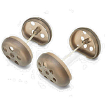 Korum K0320057 Large Combi Caps Кормушка фидерная прикормочная Золотистый