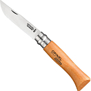 Opinel 000402 Blister N°08 Carbon Steel Коричневый  Natural 8.5 cm