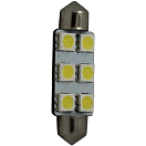 Купить Goldenship GS10527 10-30V 1.3W Festoon 6 SMD 5050 Светодиодная лампа Серебристый Grey 7ft.ru в интернет магазине Семь Футов