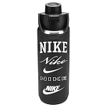 Nike N100762908724 SS Recharge Chug 24oz/700ml Бутылка для воды из нержавеющей стали Бесцветный Black / Black / White