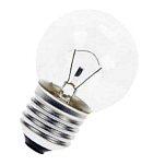 Euromarine 000810 E27 24V 25W 45x75 mm Сферическая Лампа Бесцветный Clear / Grey