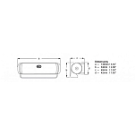 Hella marine 4025203 Sea Hawk Прожектор  Black / Grey 200 Lumens