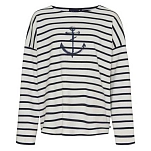 Sea ranch 24-6-127-1006-3xl Футболка с длинным рукавом Nessie Print Pearl / SR Navy 30x25x2