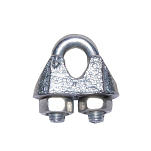 Nantong five-wood 606183 Зажим для оцинкованных канатов Серебристый Silver 16 mm 