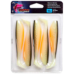 Fox rage NZS112 Zander Pro Ultra Мягкая приманка 75 mm 5 единицы измерения Бесцветный UV Green / Pumpkin