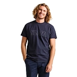 Slam A112007S00-W13-M Футболка с коротким рукавом Logo Dark Navy M