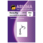 Ashima fishing ASPUR8874 Heavy Carp Ronny 887 Всплывающий винтовой лидер Clear 4