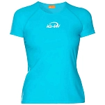 Iq-uv 6681222518-483xl Женская футболка-рэшгард с коротким рукавом UV 300 Loose Fit Turquoise 25x18x4