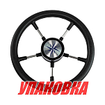 Рулевое колесо RIVA RSL обод черный, спицы серебряные д. 320 мм (упаковка из 6 шт.) Volanti Luisi VN732022-01_pkg_6
