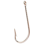 Mustad 3407-DT-1/0-116 O´Shaunghnessy Крючки С Одним Глазком Золотистый Duratin 1/0