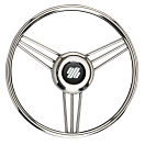 Купить Рулевое колесо из нержавеющей стали Ultraflex V25SS 40643X 350 мм 7ft.ru в интернет магазине Семь Футов