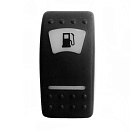 Купить Клавиша выключателя "Бензиновая помпа" TMC 008-039923 из чёрного пластика 7ft.ru в интернет магазине Семь Футов