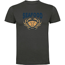 Купить Kruskis CA65500446C066 Футболка с коротким рукавом Seafood Crab Серый Dark Grey XL 7ft.ru в интернет магазине Семь Футов