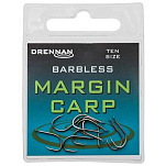 Drennan HSMCPB016 Margin Carp Крючок Без Зазубрин Серебристый 16