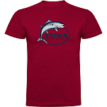Kruskis CA655005116C065 Футболка с коротким рукавом Tuna Fishing Club Красный Dark Red 2XL