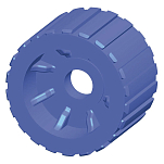 Talamex 76751022 Качающийся ролик Pu L 70 мм Ø110 мм В виде 25.5 мм Оранжевый Blue 25.5 mm 