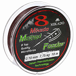 Mikado Z43-010 Octa Method Feeder Плетеная леска 10 м Коричневый Brown 0.100 mm 