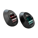 Купить Комплект бортовых огней Easterner C91003LED_pkg_6 красный/зелёный светодиодные 112,5° 12В 0,14+0,09А 90x55мм в корпусе из черного пластика упаковка из 6 штук 7ft.ru в интернет магазине Семь Футов