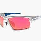 Спортивные очки с диоптриями Demetz Mud / White/Mat Blue Rose Photochromic with Red Mirror Cat.1 to 3, rx-337/mud5054y467