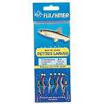 Flashmer PEL10 Petites Larves Рыболовное Перо Черный Black 1/0 