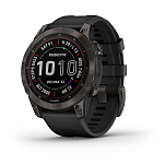 Garmin 010-02540-35 Fenix 7 Sapphire Solar Часы Черный  Black DLC Titanium / Black