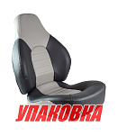 Кресло складное мягкое FISH PRO, серый/темно-серый (упаковка из 20 шт.) Springfield 1041633_pkg_20