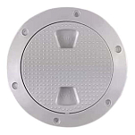 Beckson marine 35-DP42W Screw Out Инспекционный лючок/люк Серебристый White 4´´ 