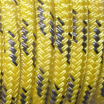 Трос двойного плетения из полиэстера Benvenuti AB/05-* Ø10мм желтый с серой сигнальной прядью