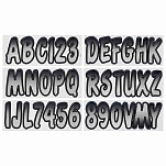 Trac outdoors 328-SIBKG200 Series 200 Регистрационное письмо Серый Silver / Black