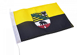 Флаг - Саксония-Анхальт с гербом