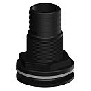 Купить Trudesign TRU91124 2´´ BSP Сквозной корпус с рифленой резьбой Black 50 mm 7ft.ru в интернет магазине Семь Футов