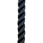 Poly ropes POL1210044006 250 m Улучшенная веревка из полиэстера Черный Black 6 mm 