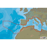 C-map M-EM-D076-MS South-West European Coasts-4D Визитная Карточка Multicolour