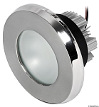 Встраиваемый LED светильник Superyacht 12/24В 7.8Вт 460Лм белый свет накладка из нержавеющей стали, Osculati 13.413.01