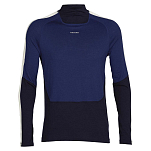 Icebreaker 0A59JT090XXL Базовый слой с длинным рукавом 200 Sone High Neck Merino Голубой Midnight Navy / Royal Navy / Snow / CB 2XL