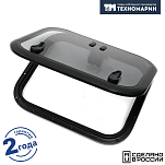 Люк палубный распашной Альбатрос 522x392 (черное исполнение)