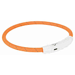 Trixie 12705 Flash Usb Воротник Оранжевый  Orange 65 cm