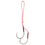 Ragot RG2402056 Ragtenya Spare Rig Вспомогательный крючок Золотистый Red / White / Grey 1/0 