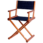 Складной стул Marine Business 63011AZ 520x480x900мм из тика и темно-синей олефиновой ткани