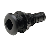 Seachoice 50-18151 Пластиковый соединитель через корпус Черный Black 19 mm 
