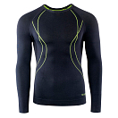 Купить HI-TEC 87376-BLK/LIPUN-L Базовый слой с длинным рукавом Ikar Черный Black / Lime Punch L 7ft.ru в интернет магазине Семь Футов